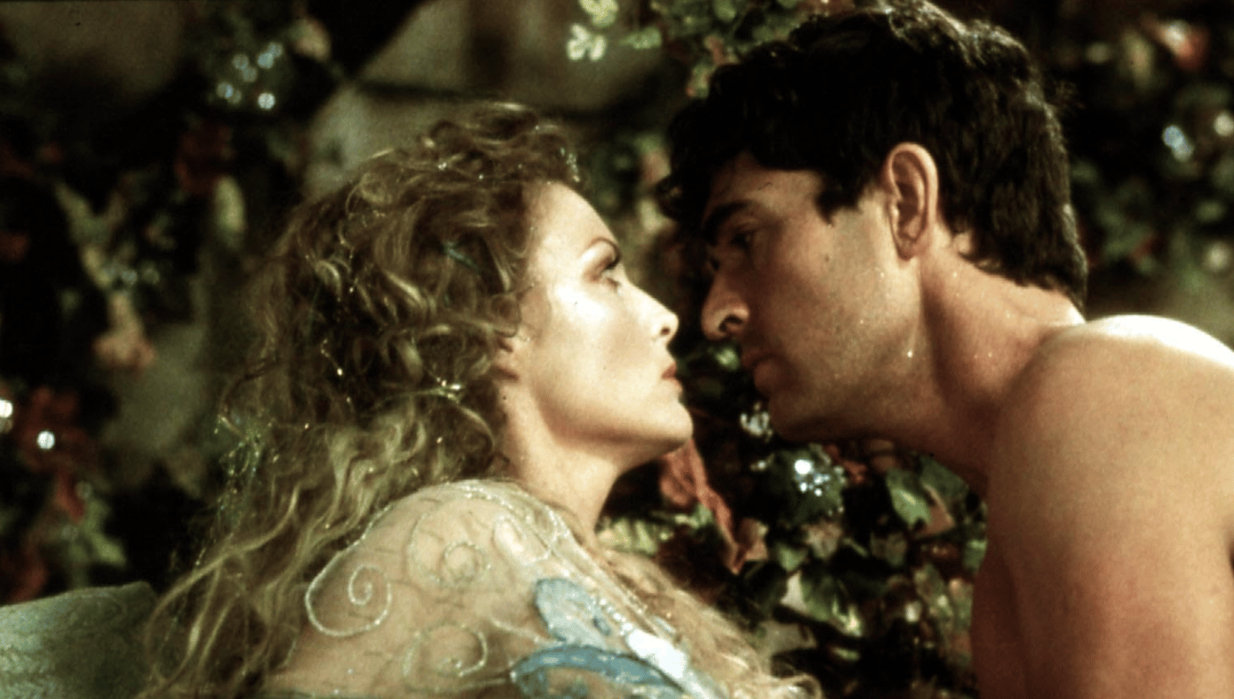 Michelle Pfeiffer and Rupert Everett in A Midsummer Night’s Dream (photo by Michael Hoffman, 1999)