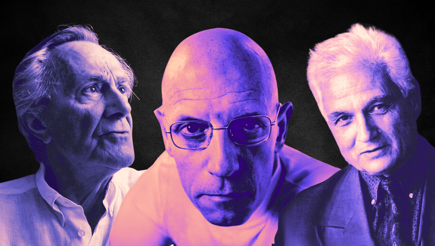 Jean-François Lyotard, Michel Foucault and Jacques Derrida