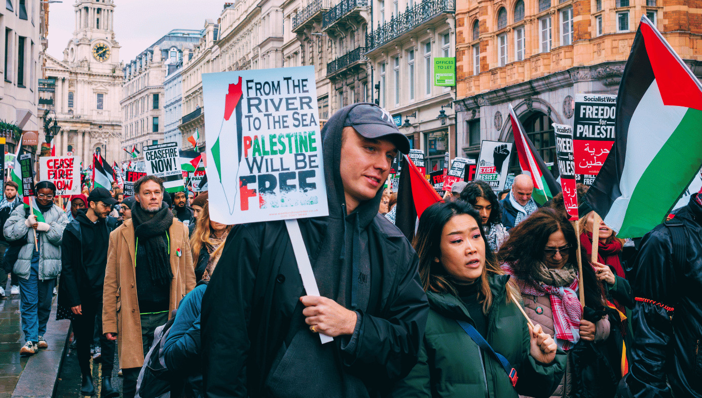 Anti-Israel March, London, UK. 9 Dec 2023. Alamy