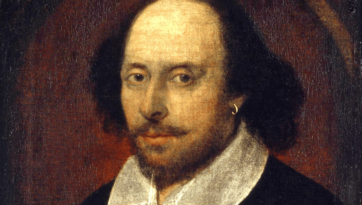 The Chandos portrait, likely Shakespeare, early 17th century