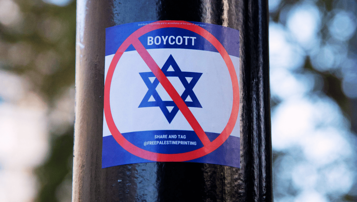 A sticker photographed in London, UK. 11 Nov 2023. Alamy