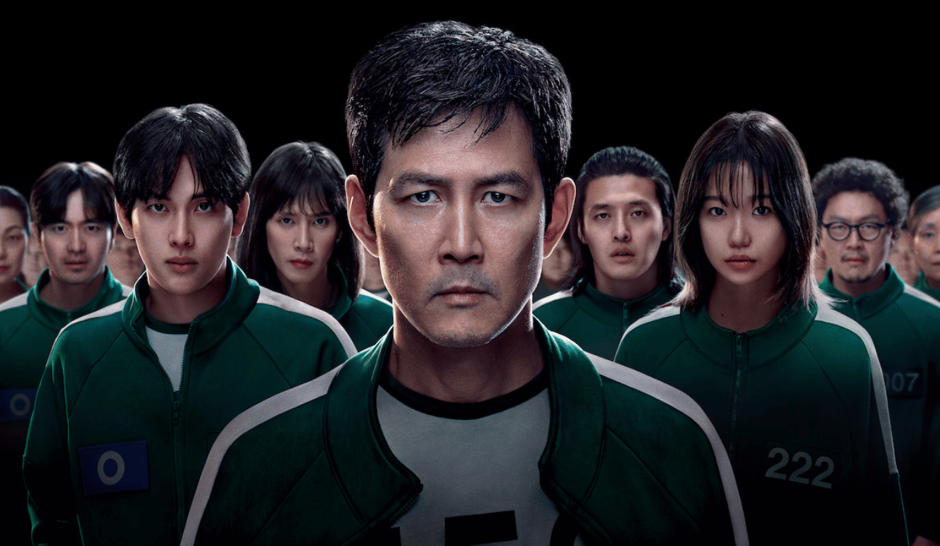 Korean people in tracksuits.