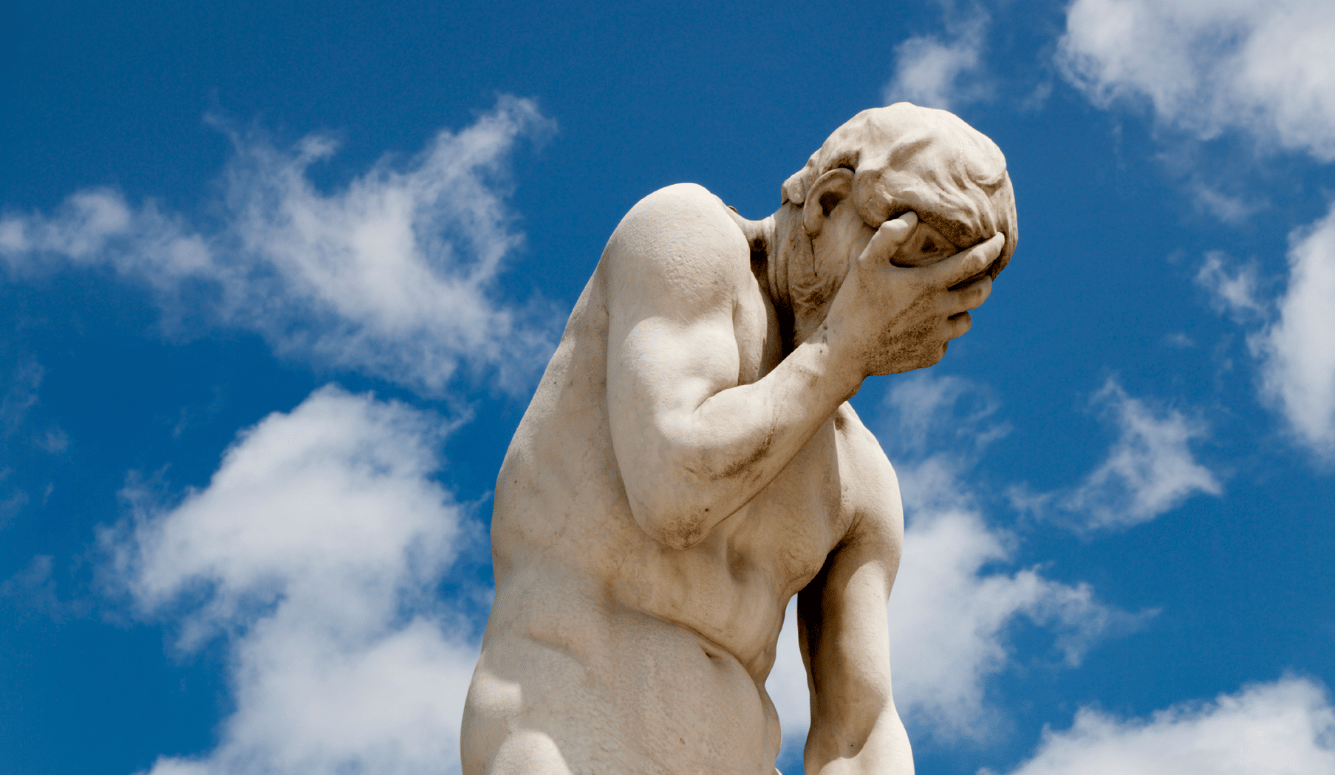 Henri Vidal, Caïn venant de tuer son frère Abel (1896). Marble statue in the Jardin des Tuileries, Paris, depicting a grief-stricken Cain just after murdering his brother Abel.