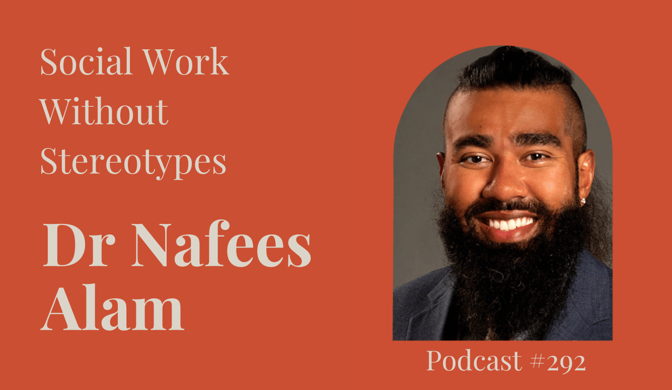 Dr Nafees Alam is a smiley brown man with a thick beard and eyebrows, a cool haircut and diamond studs in his ear