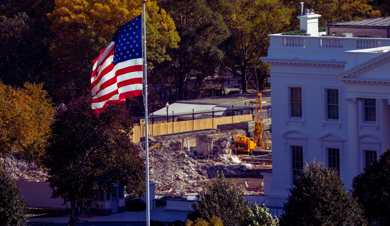 Demolition of the East Wing of the White House