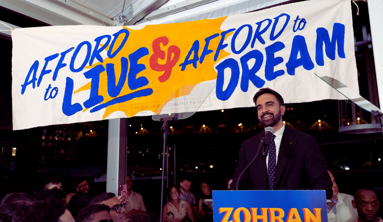 Zohran Mamdani during the New York City mayoral primary election