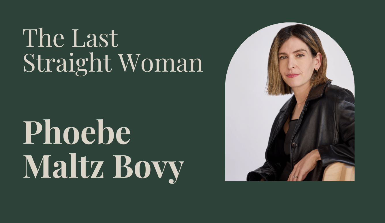 Phoebe Maltz Bovy on a green background.