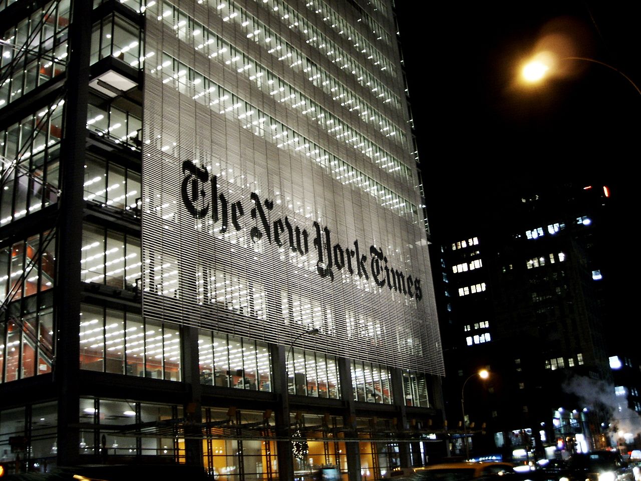 The New York times building.